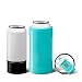 BrüMate HOPSULATOR TRíO 3-in-1 Stainless Steel Insulated Can Cooler, Works With 12 Oz, 16 Oz Cans And As A Pint Glass (Tiffany Blue)
