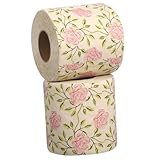 Serviettes à fleurs - disponibles dans un emballage pratique, ce produit vous garantit un approvisionnement suffisant pour une utilisation immédiate et des besoins de stockage futurs, papier toilette rose