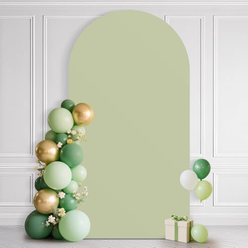 Ledido 6FT Sage Green Arch Backdrop Cover Party Decoration