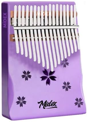 Midex KLX-870 Mor Renk Yüksek Kaliteli Ahşap Kalimba 17 Tuşlu Full Set - Görsel 2