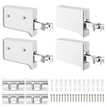 Zourglow 4 PCS Kitchen Cabinet Wall Brackets, Cabinet Suspension Bracket Adjustable with Hanger Plate, Cabinet Hanger Brackets Overhead Wall Hanging for Fixing, Furniture, 80kg Load Capacity