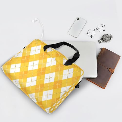 Maletín portátil tipo messenger para laptop 15.6" amarillo miniatura 7