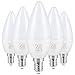 Produktbild Vicloon E14 LED Kerze Lampe,5er Pack 5W LED Kerze Glühbirne, 6500K Kaltweiß, 500 Lumen, C37 LED Birne ersetzt 40W Halogenlampe, AC 165-265V, 270° Strahlwinkel, Nicht Dimmbar E14 Energiesparlampe -