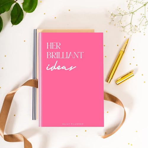 Image of Undated Daily Planner & Organizer | Her Brilliant Pink | A5 Hardcover with Goal Setting Pages | 100 GSM,260 Pages | 2-Page Daily Layout for Planning & Notes | Activity Tracker