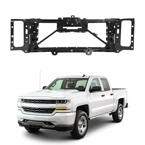 KUAFU Front Header Panel Radiator Support Compatible with 2016-2019 Chevy Chevrolet Silverado 1500/2019 Silverado 1500 LD Headlight Headlamp Panel Mounting Replace for 85632903, GM1220175, 23461838