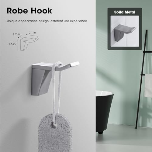 Barre porte-serviettes en acier inoxydable et accessoires de bain - 6