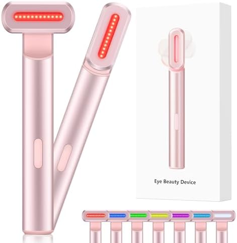 Rotary 360 Degrees Red LED Light 5-in-1  Eye/Face Therapeutic Massage