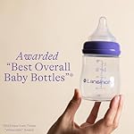 Lansinoh Anti-Colic Baby Bottles for Breastfeeding Babies, 5 Ounces, 3 Count, Includes 3 Slow Flow Nipples, Size S - Image 2