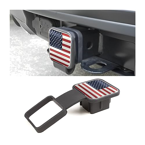 Osilly 2 Inch Trailer Hitch Cover, American Flag Tube Plug Insert Cap Fit for 2' Receivers, Car...
