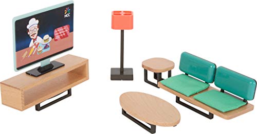 Small Foot Puppenhausmöbel-Set Modern aus Holz und Kunststoff, Puppenhaus-Zubehör für Kinder ab 3 Jahren, 11742 – Bild 6