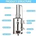 5L/H Automatic Stainless Steel Water Distiller Purifier, High Efficiency Electrothermal Distillation System for Home Dental Lab Chemistry
