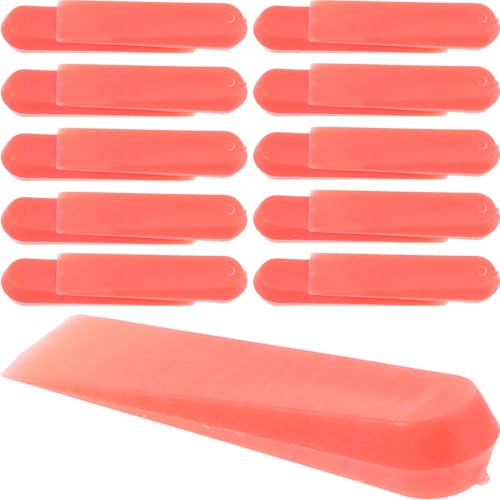 MUCKLILY 100 Cuñas Niveladoras para Azulejos de 5 MM Rojas Sistema de Nivelación Separadores para Instalación Precisa de Pisos y Paredes Herramienta Profesional para Azulejos Paquete de
