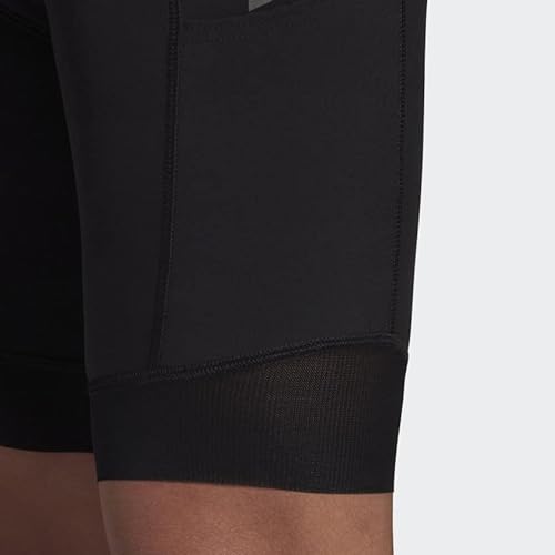 adidas Bermuda masculina acolchoada Adiventure para ciclismo, Preto, M