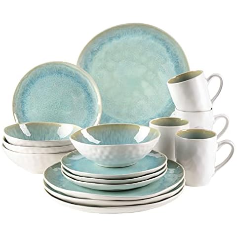 MÄSER Serie Frozen Geschirr Set aus Keramik Cover