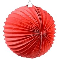Farolillos Feria Rojos | 22 CM de Diámetro | Pack de 12