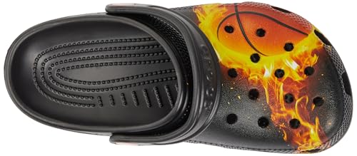 Crocs Unisex Kids Clog,Classic Flaming Bball Clog K,Black,5 UK Child