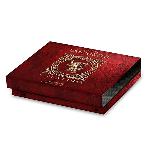 Vinyle Game of Thrones Xbox One X Head Case Designs autocollant console Lannister