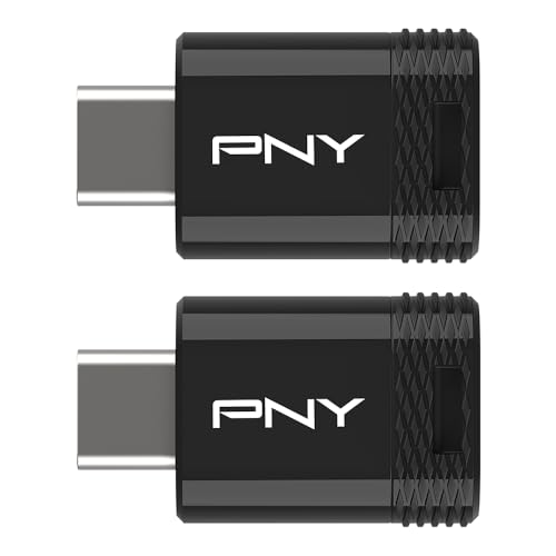 Image of PNY Elite-X Fit Type-C 128GB USB 3.2 Flash Drive - Up to 200MB /s Read, Advanced Performance, Convenient Portable Data Storage, Ultra Compact Fit Design, Type-C Connector, 2-Pack