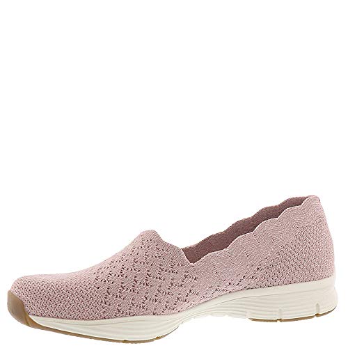 Image of Skechers Women's Seager Stat Scalloped Collar Engineered Skech-Knit Slip-on Classic Fit Loafer