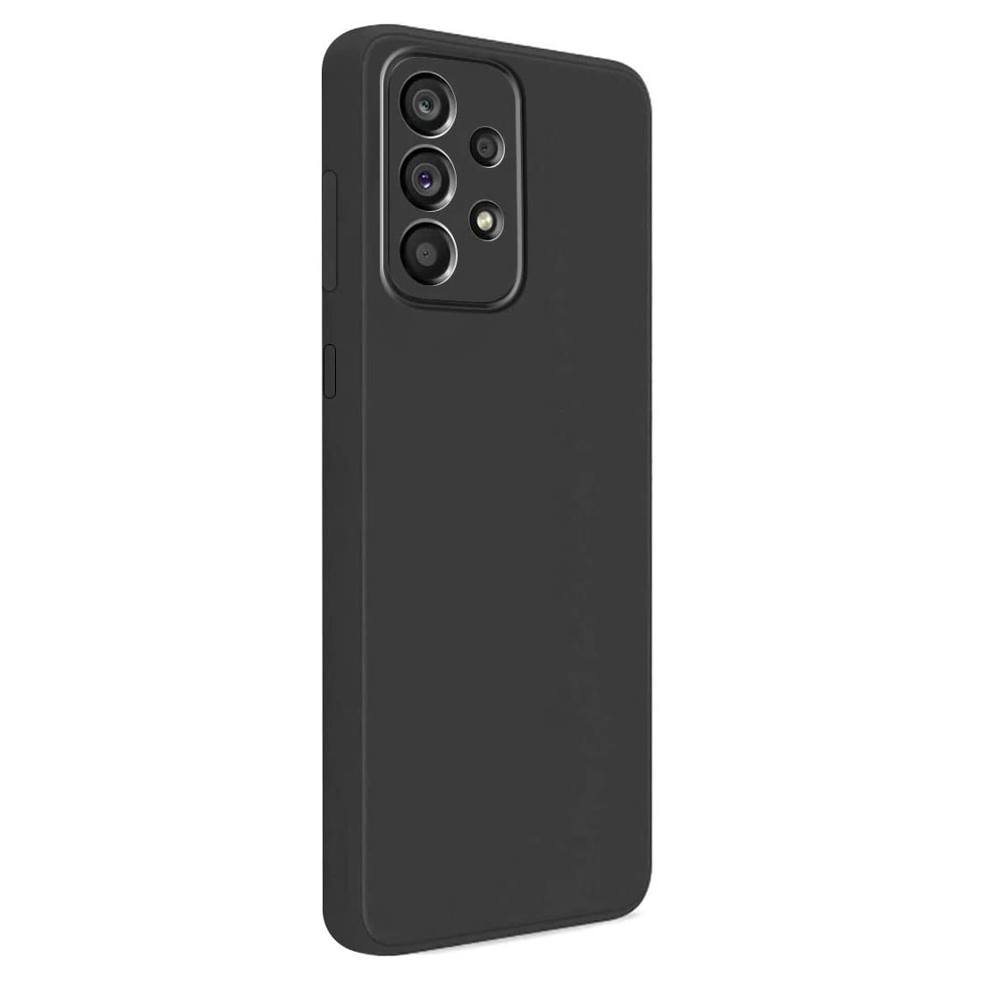 Muzz Case for Galaxy A23,Camera Protection Ultra Slim Soft TPU Silicone Matte Shockproof Bumper Cover for Samsung Galaxy A23 (Black)
