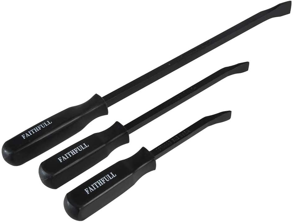 Faithfull Mechanics Pry Bar Set 3 Piece 210, 300 & 450mm