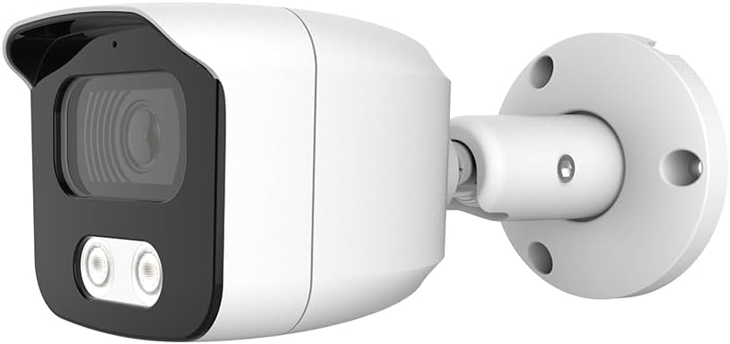 LongPlus 5MP PoE IP Bullet Camera, Bullet Security IP Camera Outdoor Indoor, Smart Motion Detection, IR Night Vision, Built in Mic, Waterproof IP66, 24/7 Recording, NDAA Compliant