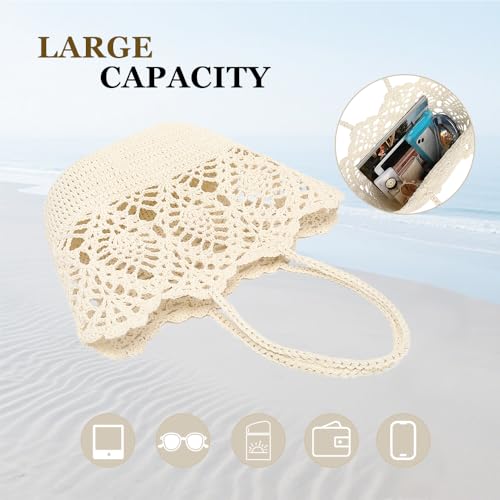 Bolso de Playa Grande Tejido para Mujer miniatura 5