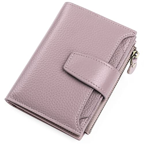 Image of FALAN MULE Small Wallet for Women Leather Bifold Compact RFID Blocking Small Womens Wallet Purse