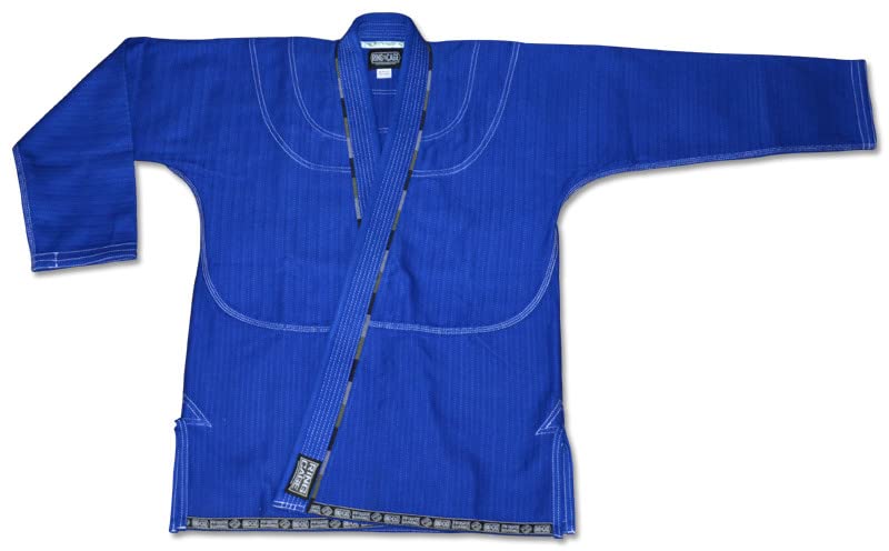 Ring To Cage ULTIMA Brazilian Jiu Jitsu Gi with 2 Pairs of Pants White, Blue or Black (Blue, A3)