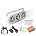 KFZQLRYMX Car Electric Fan Car Window Exhaust Fan Air Circulation Cooler Car Inside Powered Solar Energy Car Cooling Saving Fan Radiator Fan Summer K9Q1 Reduce Temperature(A)