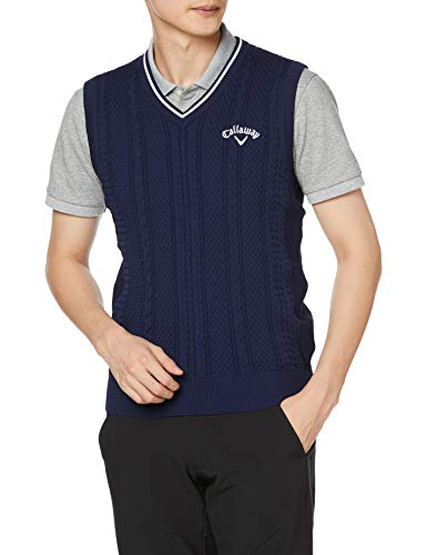 [キャロウェイ] メンズ Vネックニットベスト 撥水