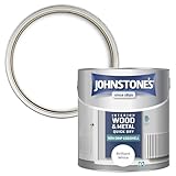 Johnstone's - Interior Wood and Metal Paint - Eggshell Finish - Brilliant White - 2.5 L - Quick Drying - Non Drip Water Based Formula