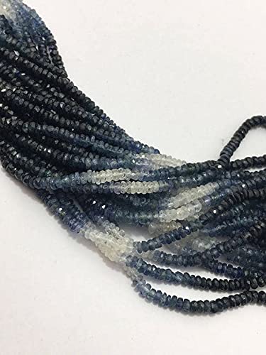 Perles de saphir véritable facettées 3mm de qualité gemme pour bijoux d'exception