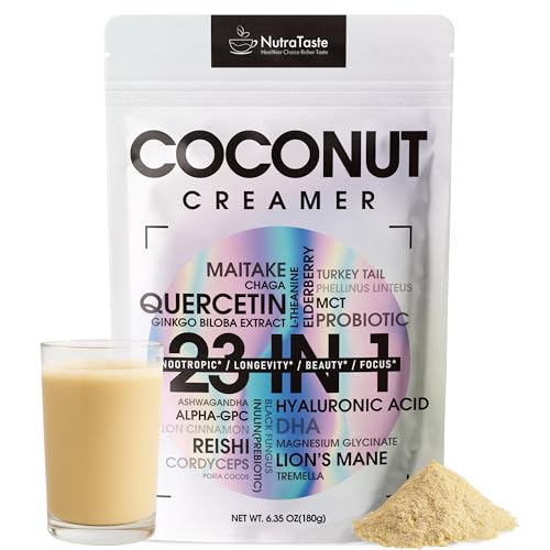 23 in 1 Superfood Coffee Creamer, Mushroom Coconut Creamer |