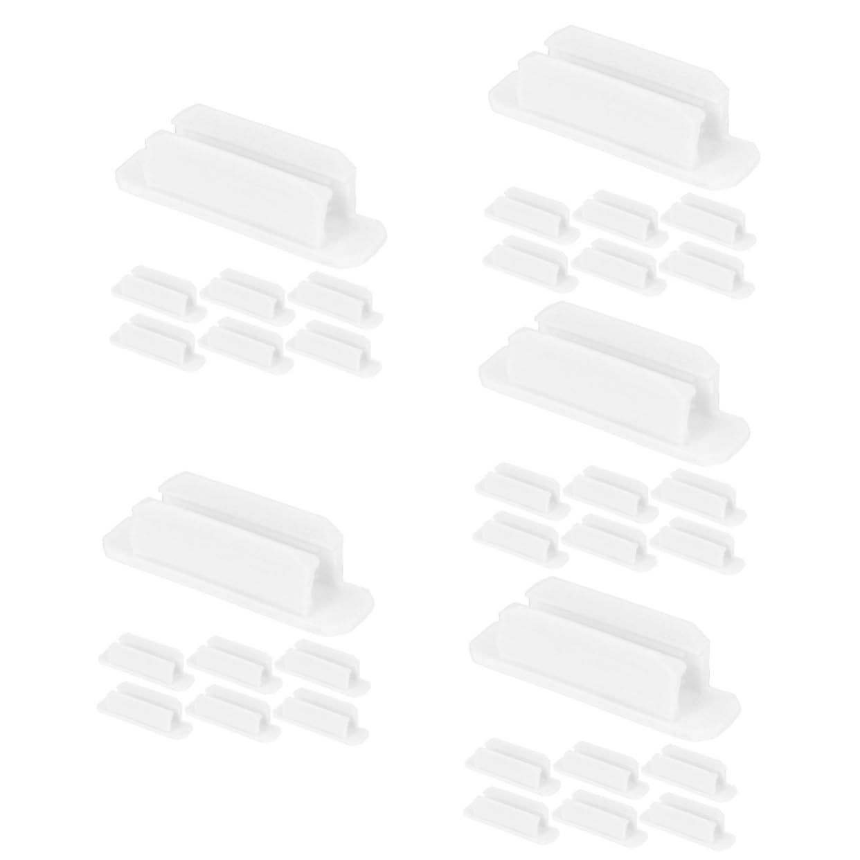 Beavorty 50 Teiliges Stifthalter Set Stiftbefestigungsschnalle Bleistifthalter Stiftklemme Für Selbstklebende Stifthalter Schreibtisch Clips Schreibtisch Marker