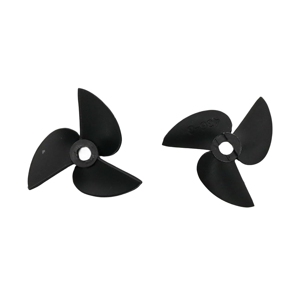 FLMLF Rc Boat Propeller 3 Blades Nylon Positive Reverse Propellers for 4mm Shaft Rc Boat 3 Blade 36mm Plastic Paddles