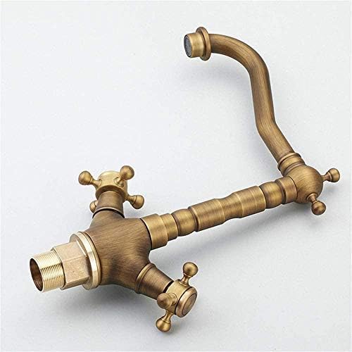 Robinet de lavabo retro vintage en laiton chrome melangeur chic