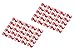DIGITUS Colour Clips for RJ45 Patch Cables - Colour Organization of Network Cables - to Improve Cable Management - 100 Pieces - for CAT 5e, CAT 6 & CAT 6A LAN Cables - AWG 24/7 to 27/7 - red