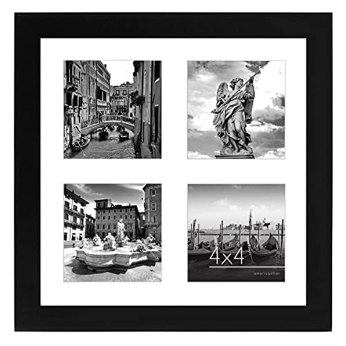 Americanflat Black Collage Picture Frame with White Mat #TOP25