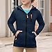 boys 3t clothes Boys Sweatshirts Athletic Fleece Zip Up Hoodie Fashion Plain Fall Jacket For Teens Kids Winter Clothes Navy 7 Years