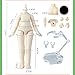 XiDonDon 1/12 Scale BJD Doll Body 9.6cm/11cm YMY2 Body Action Figures Replacement Body Doll Accessories (Normal White,11cm)