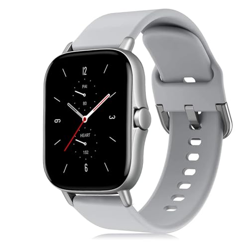 [] 20 22mmVRXgoh Bip GTS 4 2 2e Mini GTR 4 42mm 47mm GTR 2 2e stratos Active 2 X|[cXgohƌ݊(Gray,Amazfit bip-Lite)