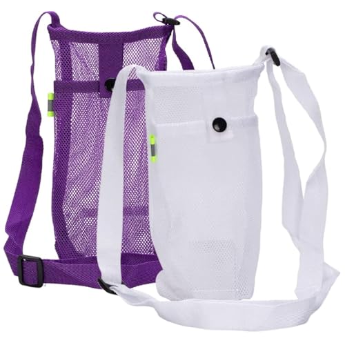 ROGOWOL Bolsa de transporte para garrafa de água com alça de ombro ajustável – Bolsa dobrável portátil para garrafa de água para cães para esportes, academia, caminhadas, acampamento, viagens