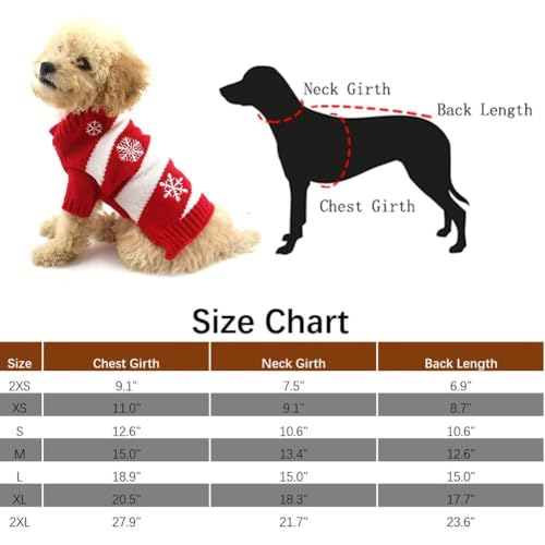 Pulls pulls Nouvel an de Noël tricot pour petit chien et chat M - 6