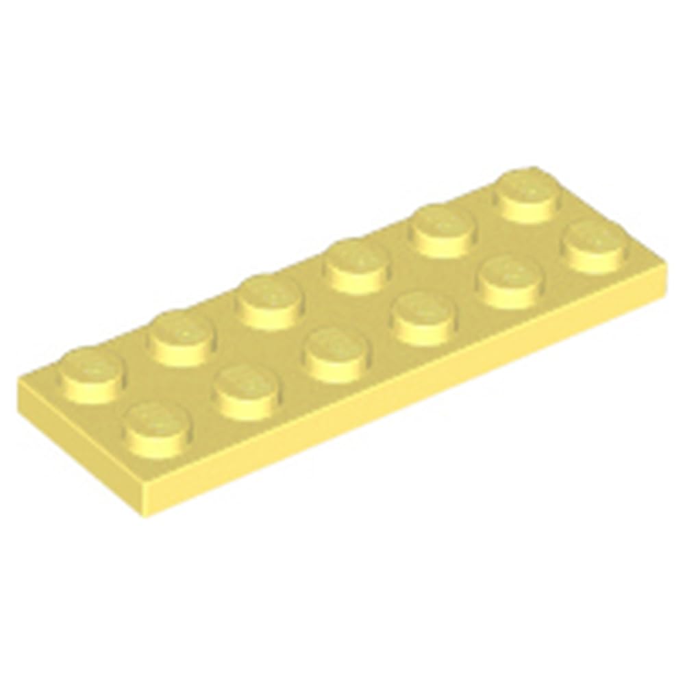 LEGO Plate 2 x 6 Part 3795, Part 3795, Choose Your Colour (Bright Light Yellow, 10, Bricks)