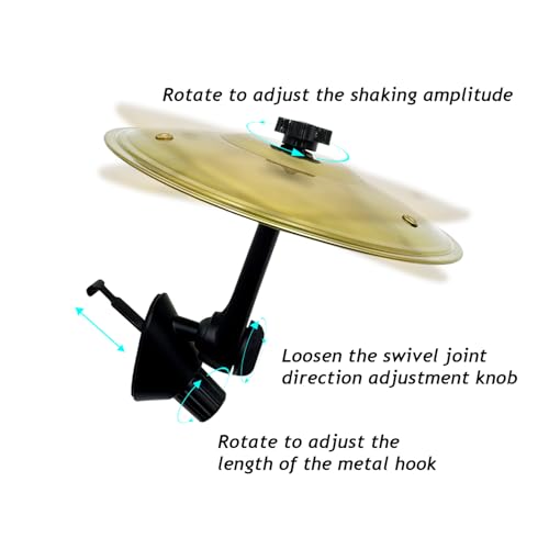 Car Cymbal, Car Cymbal Air Vent, Mini Drum Crash Cymbal For Car Vent, Suitable For All Types Of Vehicles (Gold) - Thumbnail 4