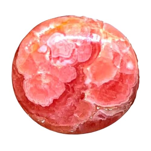 Rhodochrosite naturelle cabochon rond 25x25x5mm gemme en vrac pour bijoux DIY