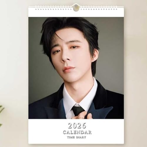 劉宇寧/リウ・ユーニン 2026年 カレンダー アニメ グッズ 周辺 壁掛け 13ページ 画集 A3サイズ 写真シール 4個模様 予定表 スケジュール 縦版 自宅用 装飾 文房具 実用性 萌えグッズ 記念品 贈り物 誕生日 新年 お正月 プレゼント 非公式 ﻿ (2026年,B) [並行輸入品]のサムネイル