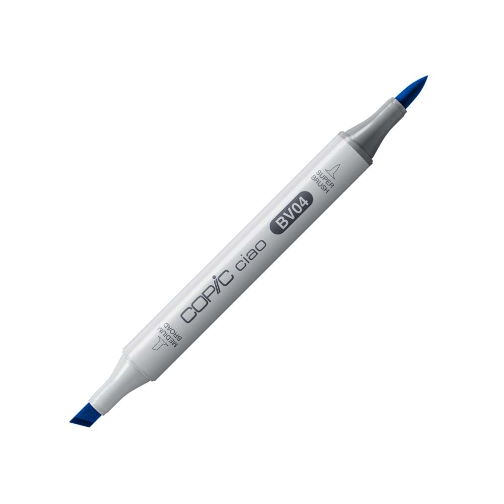 Copic Ciao Coloured Marker Pen - (BV-04) Blueberry, For Art & Crafts, Colouring, Graphics, Highlighter, Design, Anime, Professional & Beginners, Art Supplies & Colouring Books