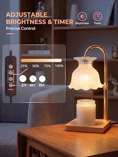 CozaAura Candle Warmer Lamp with Timer and Dimmer,Adjustable Height — view 4